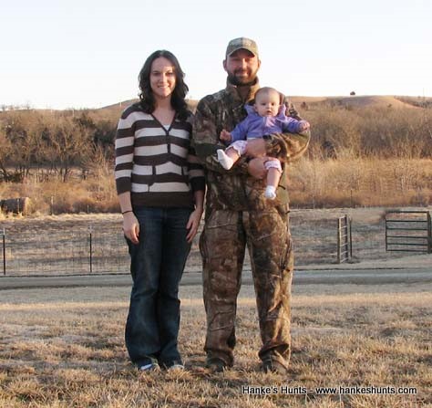 Guide John Hanke, wife Kim and daughter Madison